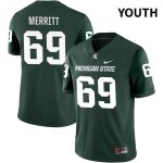 Youth Michigan State Spartans NCAA #69 Jacob Merritt Green NIL 2022 Authentic Nike Stitched College Football Jersey ZV32J27VL